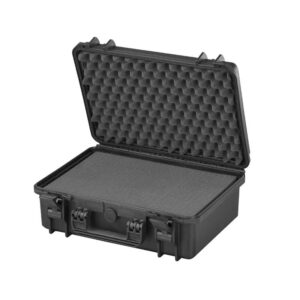 Echolotkoffer (mittel) - Schwarz mit Schaum 42x33x17,5cm - 1