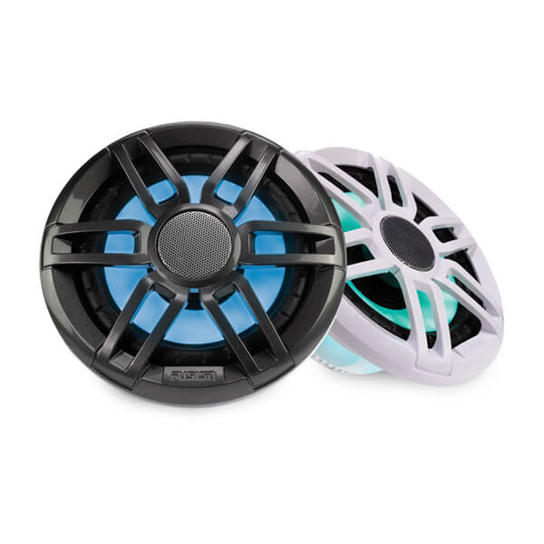 Fusion Marinelautsprecher XS-Serie 6,5 Zoll 200 Watt grau-weiß LED