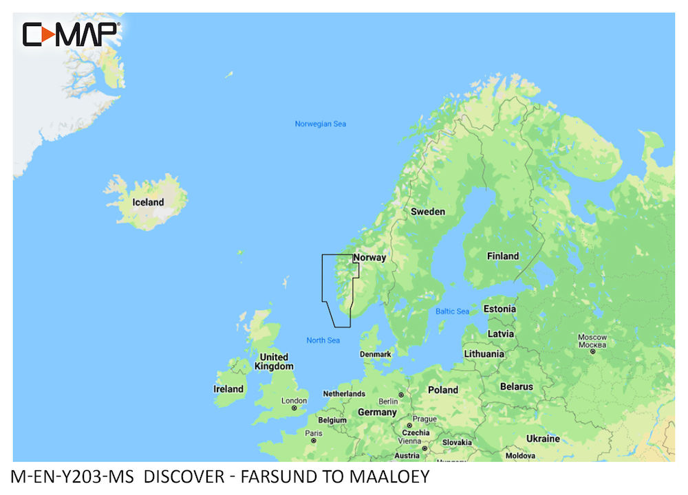 C-MAP DISCOVER Farsund to Maaloey