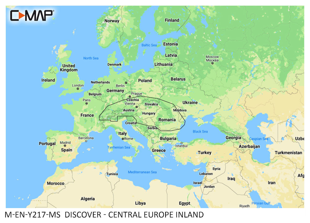 C-MAP DISCOVER Central Europe Inland
