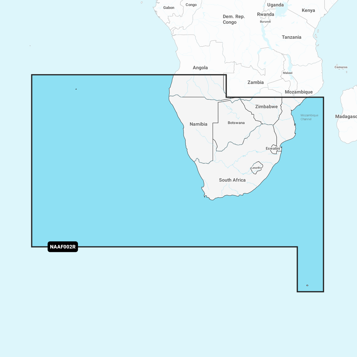 Navionics+ AF002R Süd-Afrika Digitale Seekarte Regular