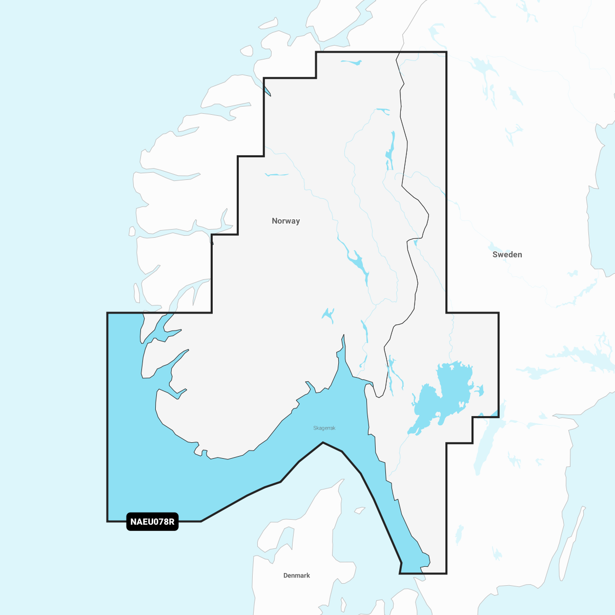 Navionics+ EU078R Oslo, Skagerrak & Haugesund Digitale Seekarte Regular