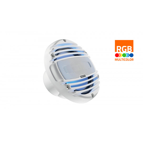 Hertz Marine Audio HMX 8 Zoll RGB LED Lautsprecher weiss
