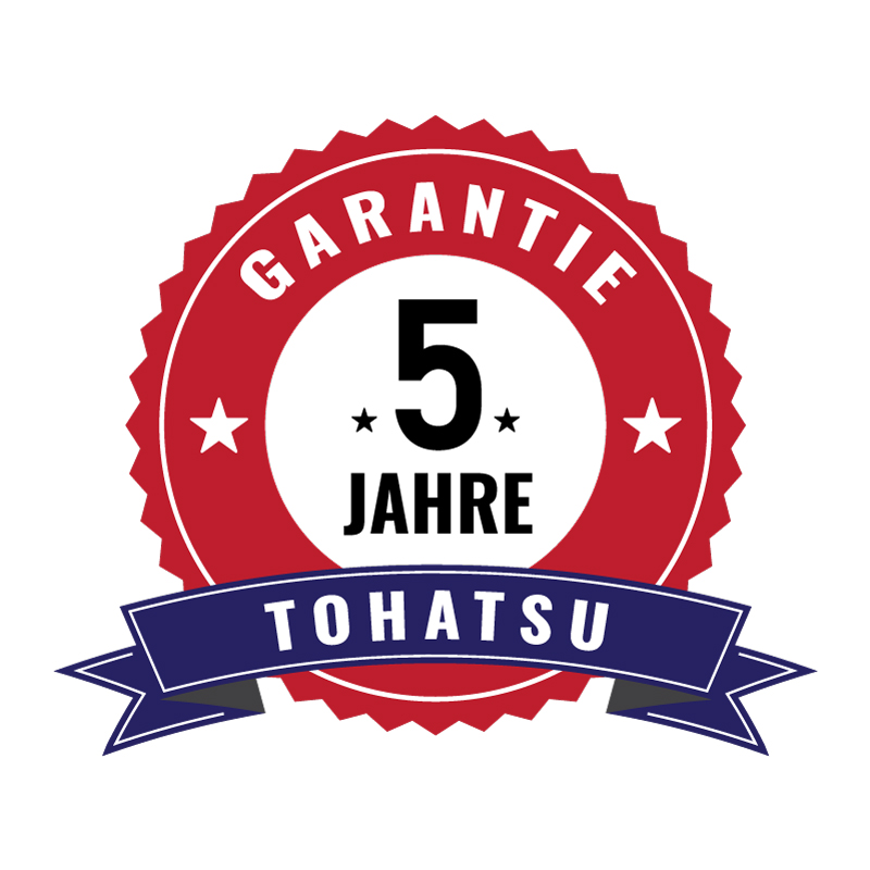 Tohatsu MFS5D SL 4-Takt Außenbordmotor - Langschaft, Pinnensteuerung, Handstart, sep. Tank - Modelljahr 2025