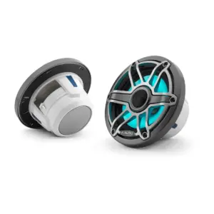JL Audio M6-Marinelautsprecher - 6,5 Zoll mit LED und Titan-Sport-Grill (Paar)