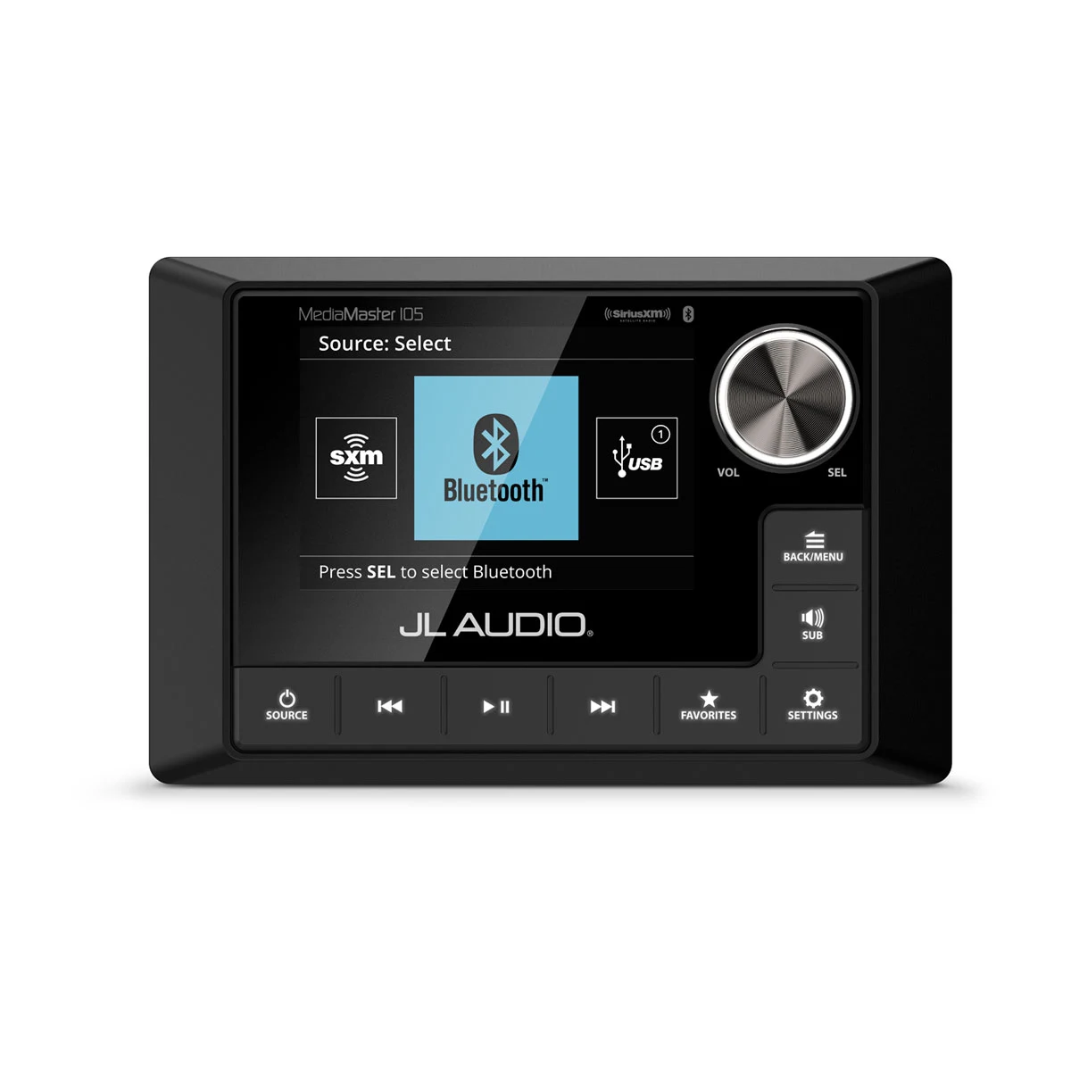 JL Audio MediaMaster 105 Radio - MM105 Marineradio mit LCD-Farbdisplay